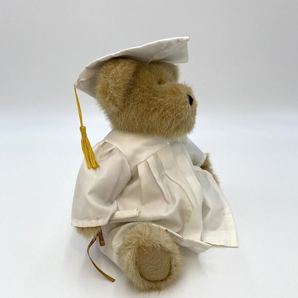 Boyds Bears Ima Scholar Graduation Bear Diploma White Gown Brown Teddy Plush 10" - Picture 2 of 9